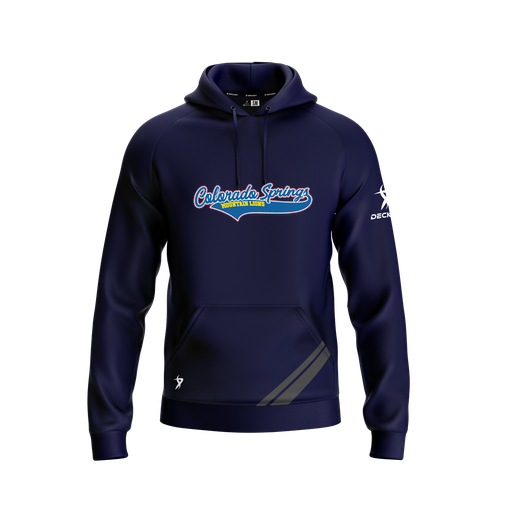 [FOLHSMNV-YXS-LOGO1] Decker Summit Hoodie (Youth XS, Navy, Logo 1)