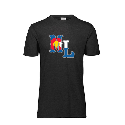 [FTSCUBBK-YS-LOGO3] Decker Youth Tri-Blend T-Shirt - Short Sleeve (Youth S, Black, Logo 3)