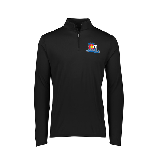 [FTLQFLBK-FAXS-LOGO2] Decker Women's Flex-Lite 1/4 Zip Shirt (Female Adult XS, Black, Logo 2)