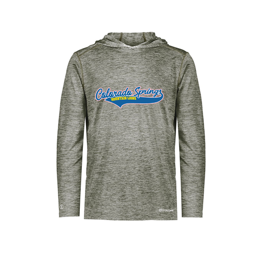 [FOLHCGGY-AS-LOGO1] Decker Men's Charge Hoodie (Adult S, Gray, Logo 1)