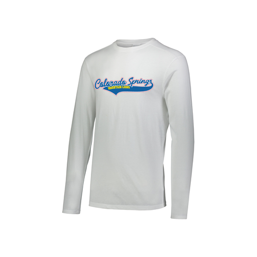 [FTLCUBWH-YS-LOGO1] Decker Youth Tri-Blend T-Shirt - Long Sleeve (Youth S, White, Logo 1)
