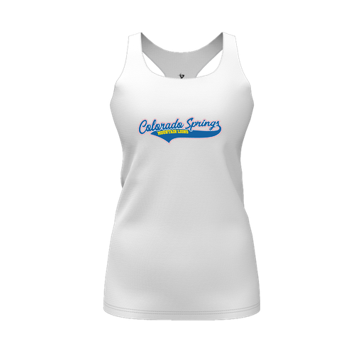 [FT0TRBWH-FYS-LOGO1] Decker Racerback Tank Top (Female Youth S, White, Logo 1)