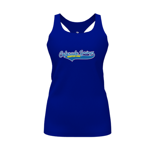 [FT0TRBRY-FYS-LOGO1] Decker Racerback Tank Top (Female Youth S, Royal, Logo 1)