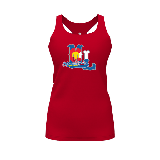 [FT0TRBRD-FYS-LOGO2] Decker Racerback Tank Top (Female Youth S, Red, Logo 2)