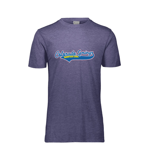 [FTSCUBRY-AS-LOGO1] Decker Men's Tri-Blend T-Shirt - Short Sleeve (Adult S, Royal, Logo 1)