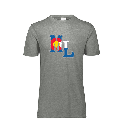 [FTSCUBGY-AS-LOGO3] Decker Men's Tri-Blend T-Shirt - Short Sleeve (Adult S, Gray, Logo 3)