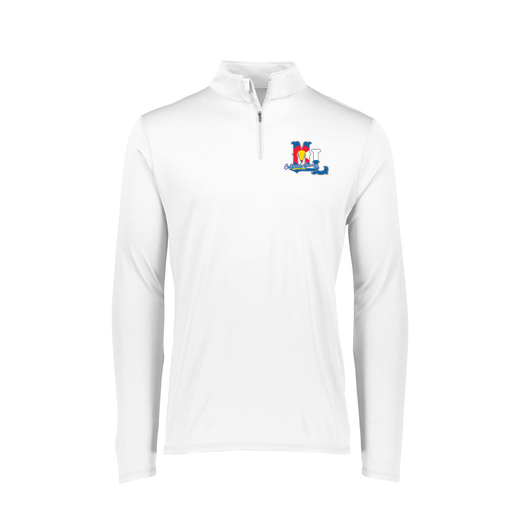 [FTLQFLWH-FAXS-LOGO2] Decker Women's Flex-Lite 1/4 Zip Shirt (Female Adult XS, White, Logo 2)