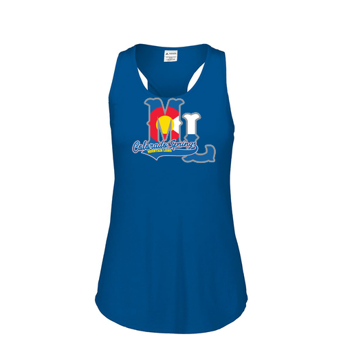 [3078.U55.S-LOGO2] Ladies Tri Blend Tank Top (Female Adult S, Royal, Logo 2)