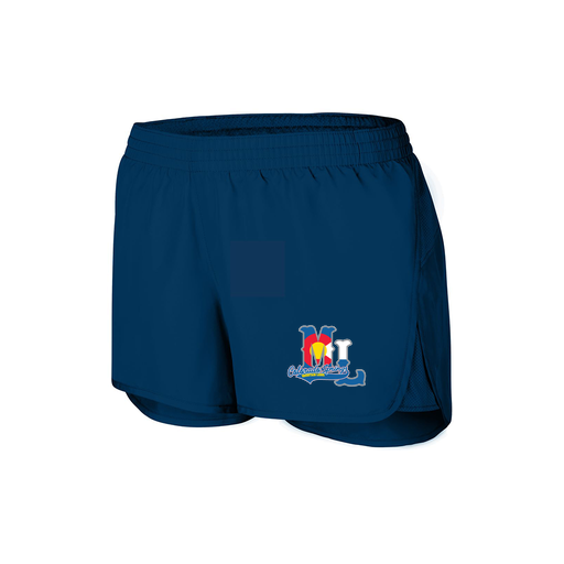 [2430.065.XS-LOGO2] Women's Performance Shorts (Female Adult XS, Navy, Logo 2)