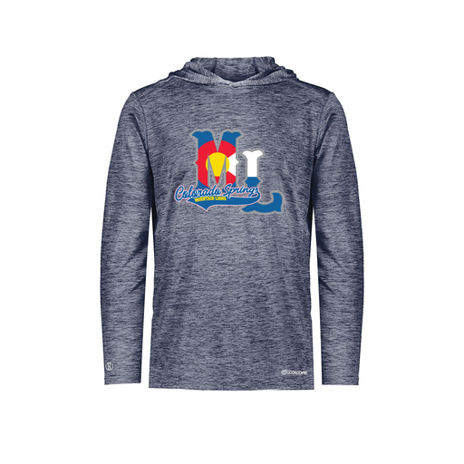 [FOLHCGNV-AS-LOGO2] Decker Men's Charge Hoodie (Adult S, Navy, Logo 2)