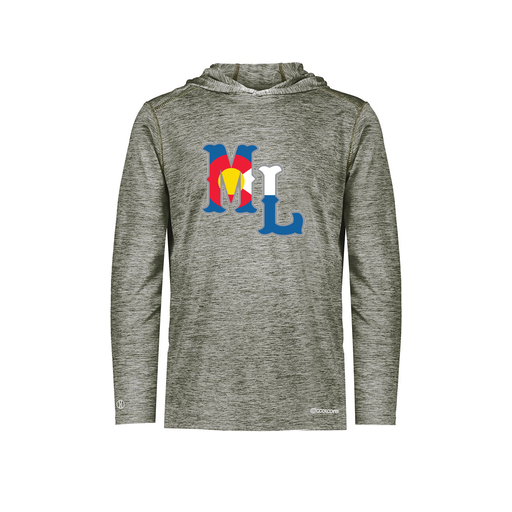 [FOLHCGGY-AS-LOGO3] Decker Men's Charge Hoodie (Adult S, Gray, Logo 3)