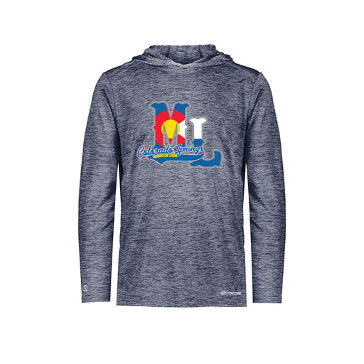 [FOLHCGNV-YS-LOGO2] Decker Youth Charge Hoodie (Youth S, Navy, Logo 2)