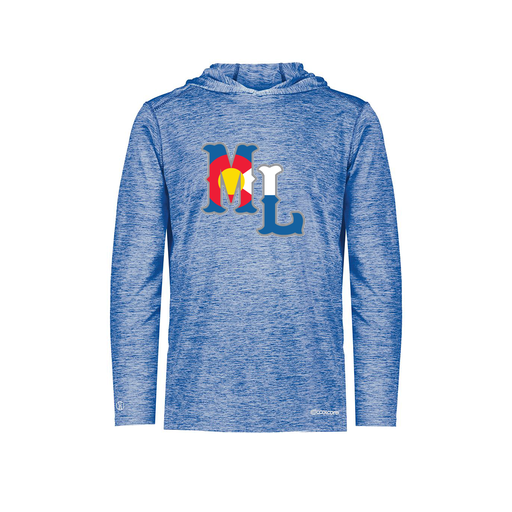 [FOLHCGRY-YS-LOGO3] Decker Youth Charge Hoodie (Youth S, Royal, Logo 3)