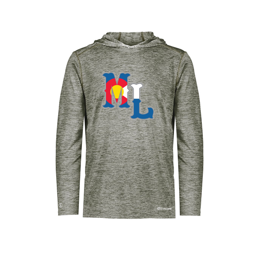 [FOLHCGGY-YS-LOGO3] Decker Youth Charge Hoodie (Youth S, Gray, Logo 3)