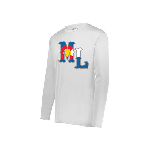 [222822.005.XS-LOGO3] Men's LS Smooth Sport Shirt (Adult XS, White, Logo 3)