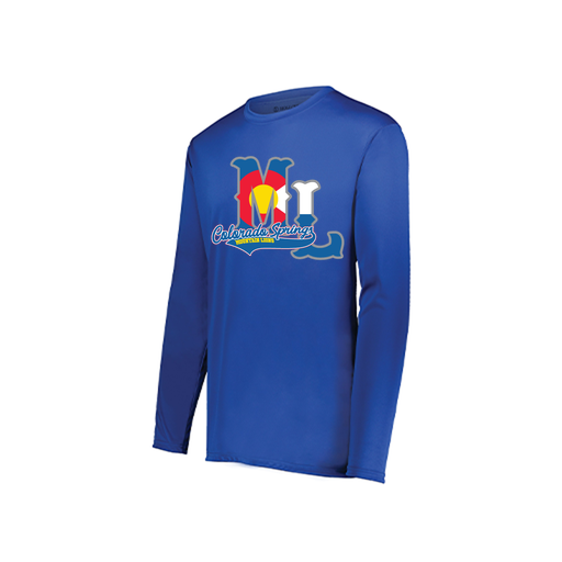 [222822.060.XS-LOGO2] Men's LS Smooth Sport Shirt (Adult XS, Royal, Logo 2)