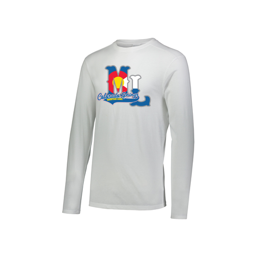 [FTLCUBWH-YS-LOGO2] Decker Youth Tri-Blend T-Shirt - Long Sleeve (Youth S, White, Logo 2)