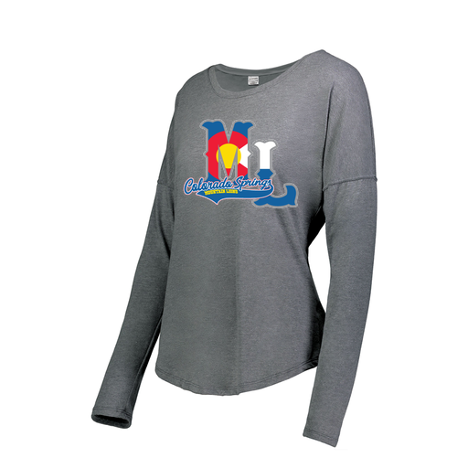 [3077.013.XS-LOGO2] Ladies LS Ultra-blend T-Shirt (Female Adult XS, Gray, Logo 2)